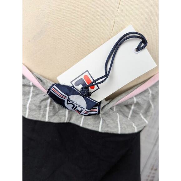 FILA‎ Women's Bodysuit Gray Pink Size L Athletic Sleeveless - Picture 4 of 6